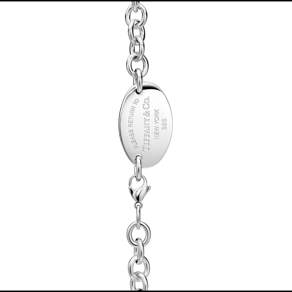 Return to Tiffany & Co. 925 Sterling Necklace Classic and Engravable - Picture 6 of 9